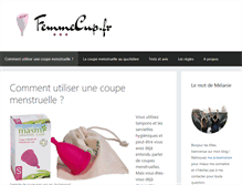 Tablet Screenshot of femmecup.fr
